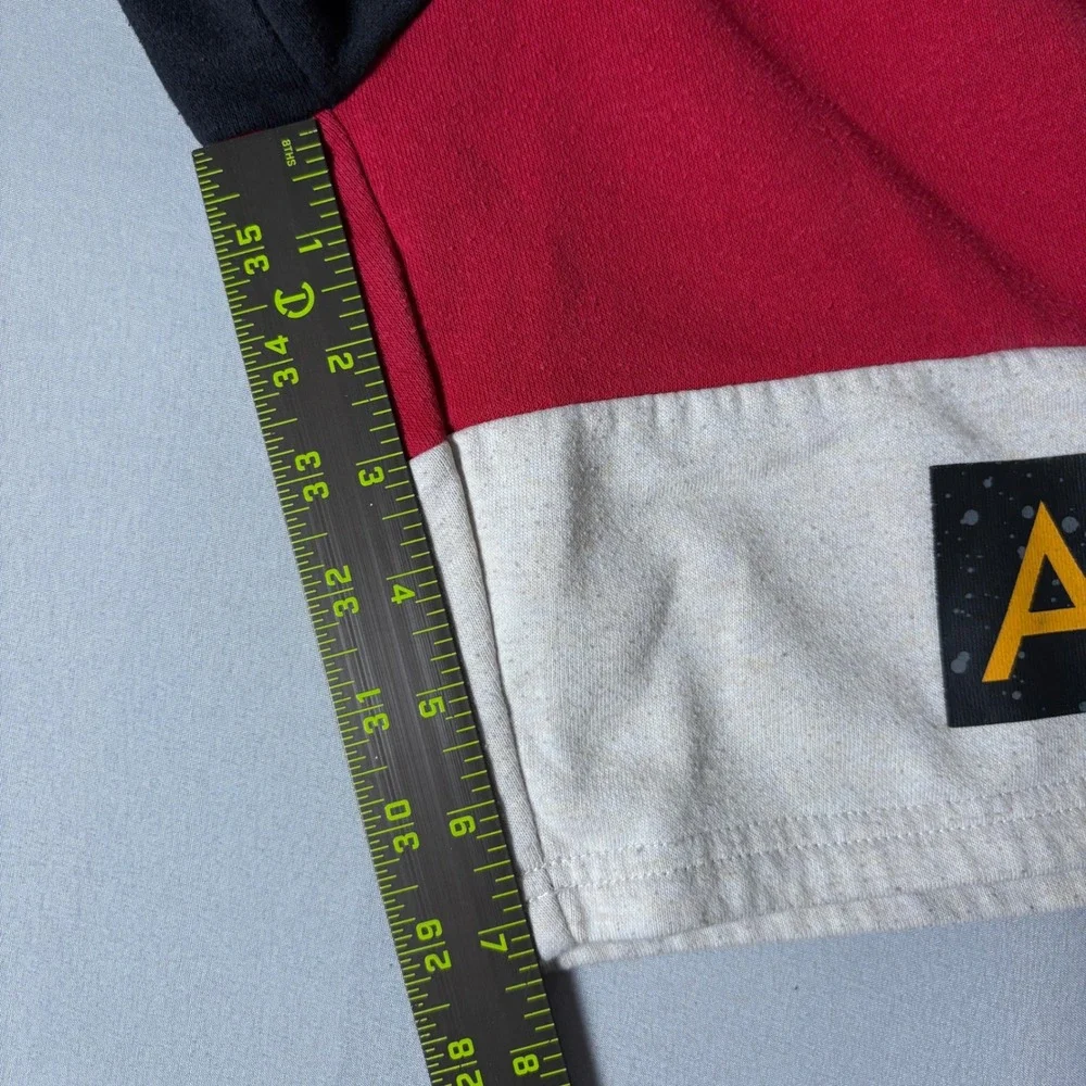 Air Jordan Mens Colorblock Fleece Shorts Black Red B773-R2S Size L (12-13 Yrs)